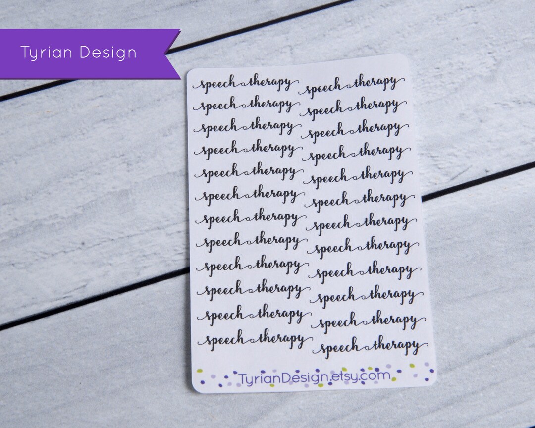 Ebp Sticker Speech Therapy Stickers (small) for Planners and Journals. (shown on a ...