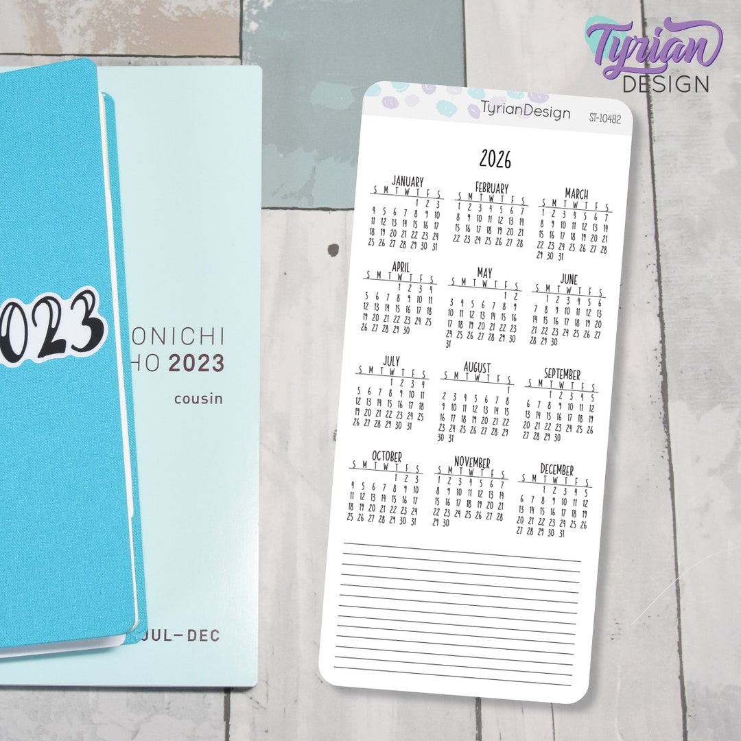 2026 Monthly Sticker for Hobo Weeks Hobonichi Weeks 3.25x7.5 Sheet 2026 Monthly Sticker for Hobo Weeks Hobonichi Weeks 3.25x7.5 Sheet