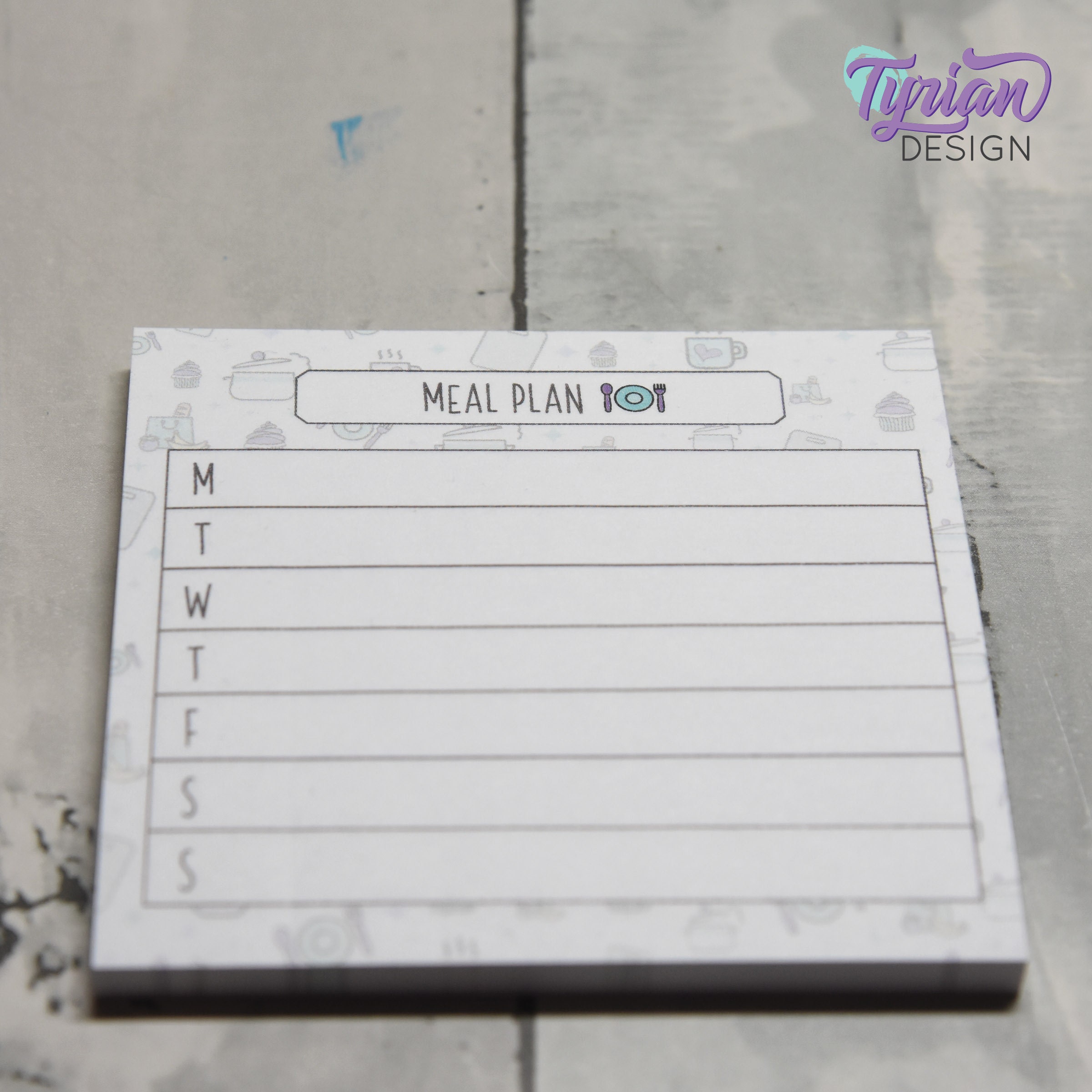 Dining Notes Meal Plan Post-it Notes | Plan Meals Sticky Notes | Dinner Sticky Notes ...