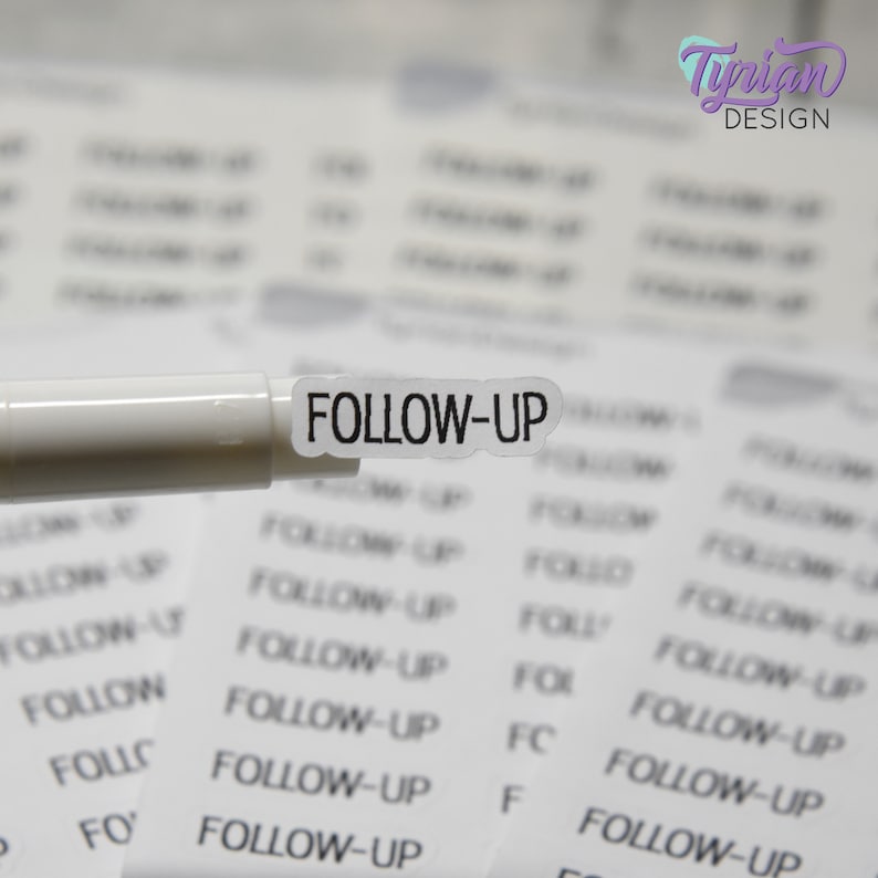 Followed Sticker Follow-up Sticker | Word Sticker | 27 Stickers | .92