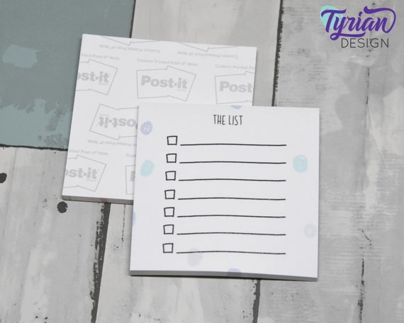 Hand Drawn List Post-it Notes List With Check Boxes Sticky - Etsy