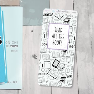 Pegatina de cubierta de rastreador de lectura para Hobo Weeks / Hobonichi Weeks / 3.25x7.5 hoja / 1 pegatina / tamaño para adaptarse a la página completa
