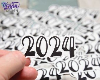 2024 Sticker | 2024 Planner Sticker | Sticker is high quality weather proof vinyl | 2.5 x 1.25 inch