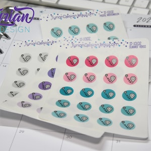 Map Icon, Route Stickers. trip directions, Different color options. stickers for Planners, journals and calendars mini sticker sheet