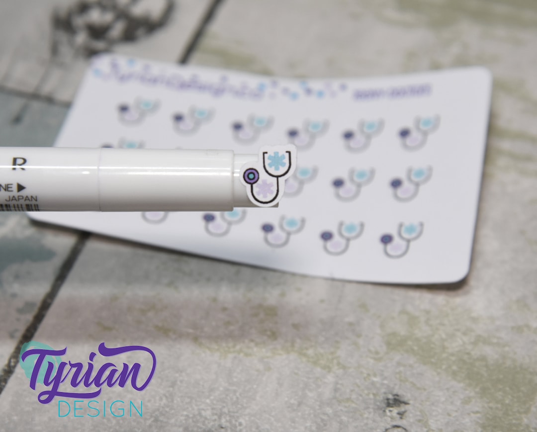 Doctor Stickers - Tiny Stethoscope Stickers on a Mini Sheet - Great for ...