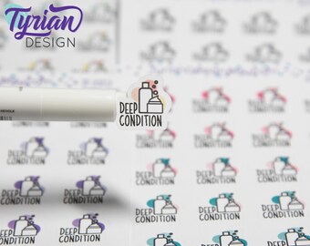 Deep Condition Stickers | Different color options | Hair treatment | Hair Condition treatment | White or Clear matte Sticker