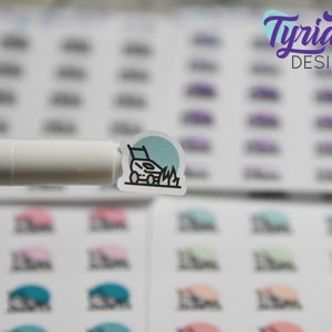 Lawn Mowing Icon Stickers | Different color options | Lawn Mower | Lawn Maintenance | Icon Sticker