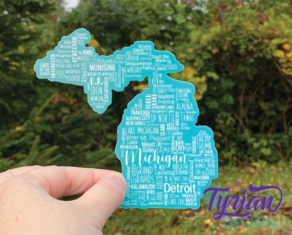 Adesivo: The Official Seal Of The U.s. State Of Michigan In 1889 Vintage N Bb445bc - Foto 3