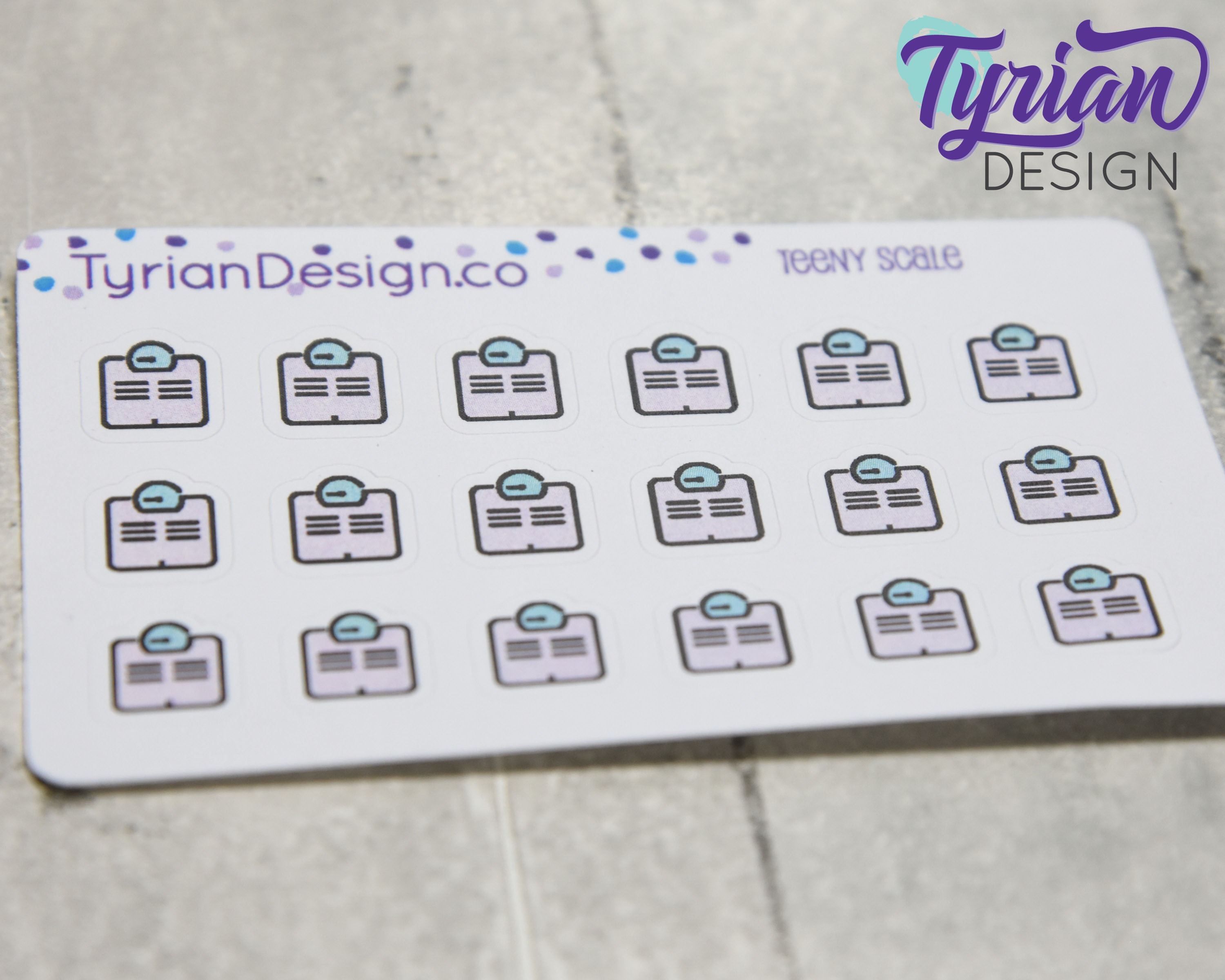 Real Scale Sticker Scale Stickers | Tiny Scale Stickers on Mini Sheet | Great for Pocket ...