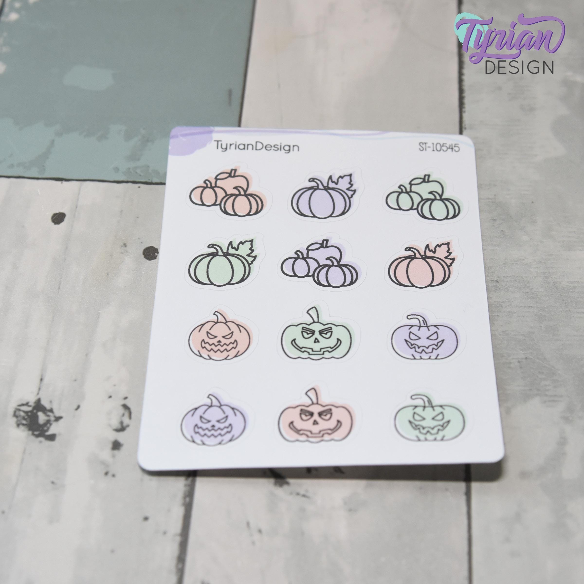 パステルカラーのハロウィンパンプキン | 不気味でキュートな
