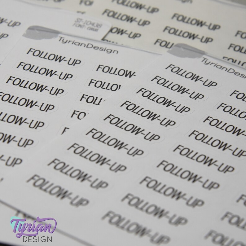 Followed Sticker Follow-up Sticker | Word Sticker | 27 Stickers | .92