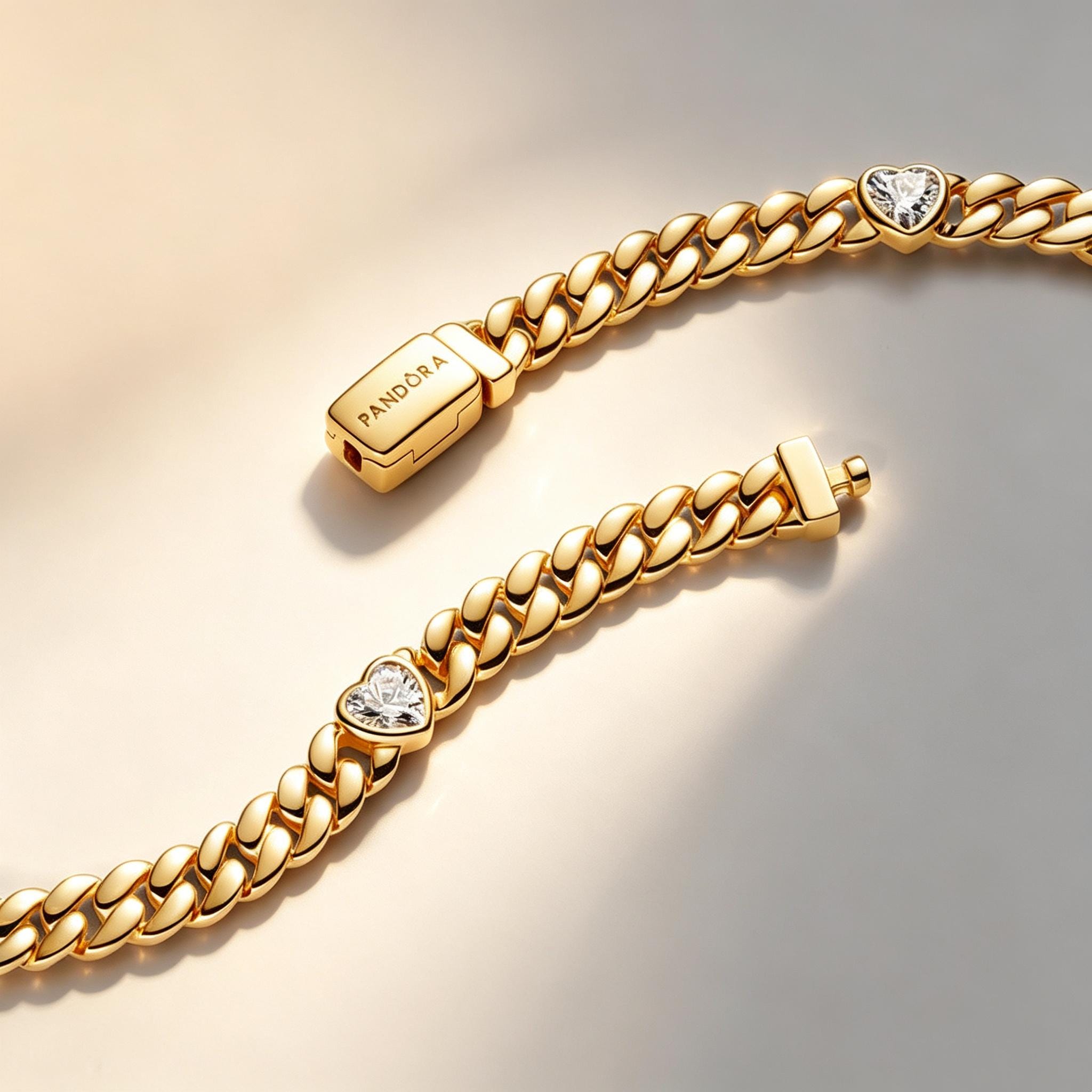 Pandora sparkling heart tennis bracelet - Etsy 日本