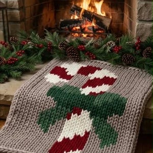 Chunky Knit Blanket Pattern PDF  Chunky Blanket Pattern Finger Knitting Pattern Loom Knitting Pattern Chunky Knit Loom Pattern PDF Pattern