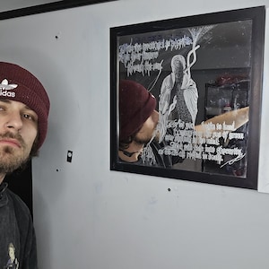 Evan B Etching work in progress on "FOR I FLEW TO CLOSE TO THE SUN"