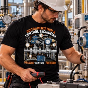 Instrumentation Control Technician Shirt, Measure Control Precision Tee, PLC Tech Gift