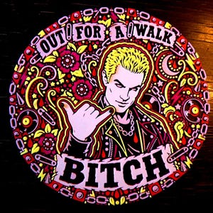 Out for a walk - Spike Buffy 3D relief wall art