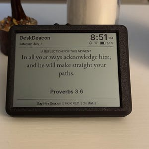 DeskDeacon™ – Christian Companion for Daily Scripture, Personalized Prayer, Christian Music & Bible Study | Wi-Fi Enabled
