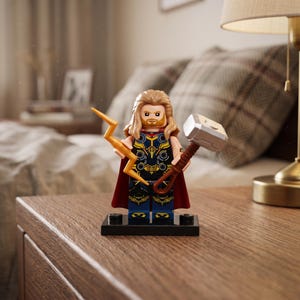 Minifigura MOC Thor Odinson Príncipe Asgardiano, compatible con Lego, regalo de Navidad, regalo de cumpleaños