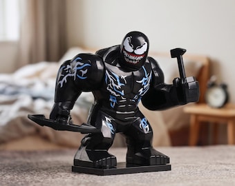 MOC Venom Black Suit Alien Costume Minifigure, Lego-Compatible, Christmas Gift, Father's Day Gift