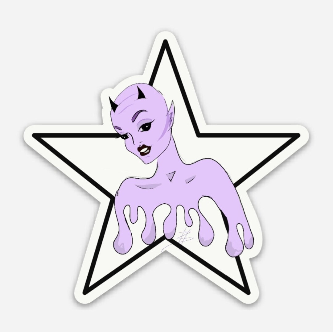 Star Demon Sign Star Demon Sticker- Original Art Decal - Etsy