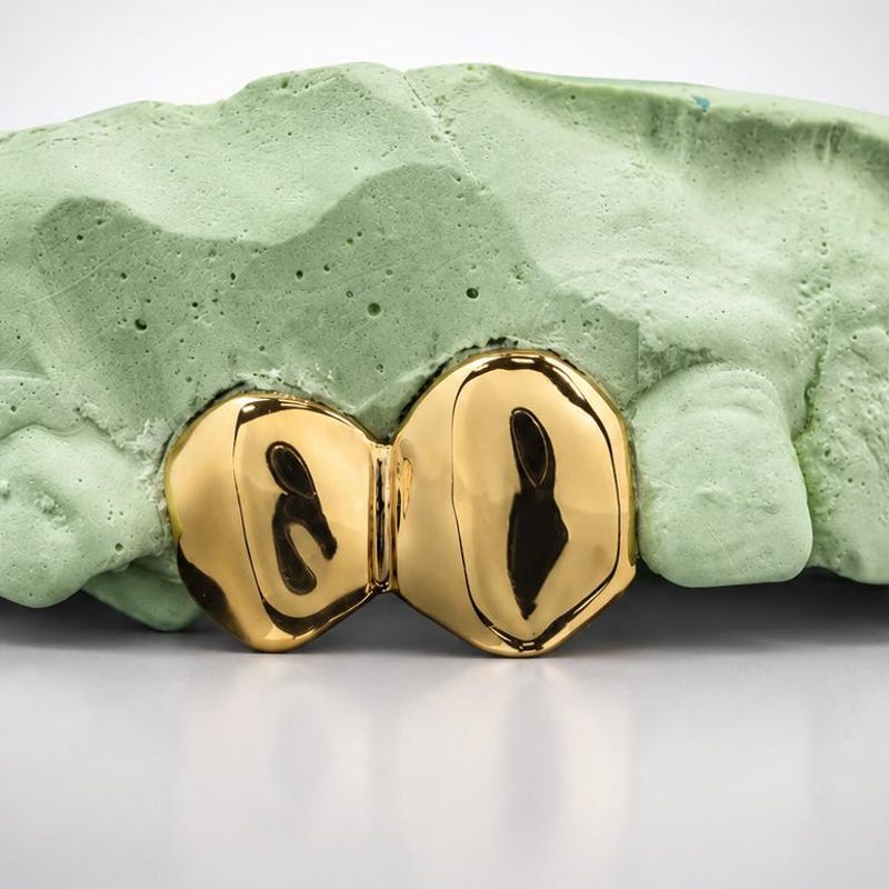 Double Tooth Caps Grillz - Etsy