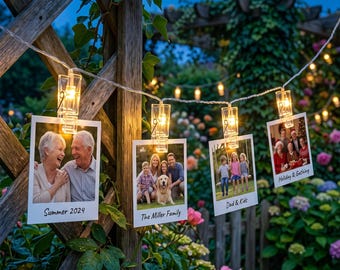 Photo Clip String Lights, Polaroid Picture Fairy Lights, Cozy Room Decor