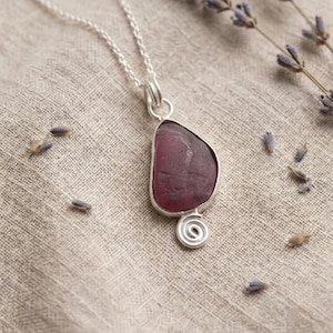 Natural Ruby Raw Gemstone Pendant, Women Pendant