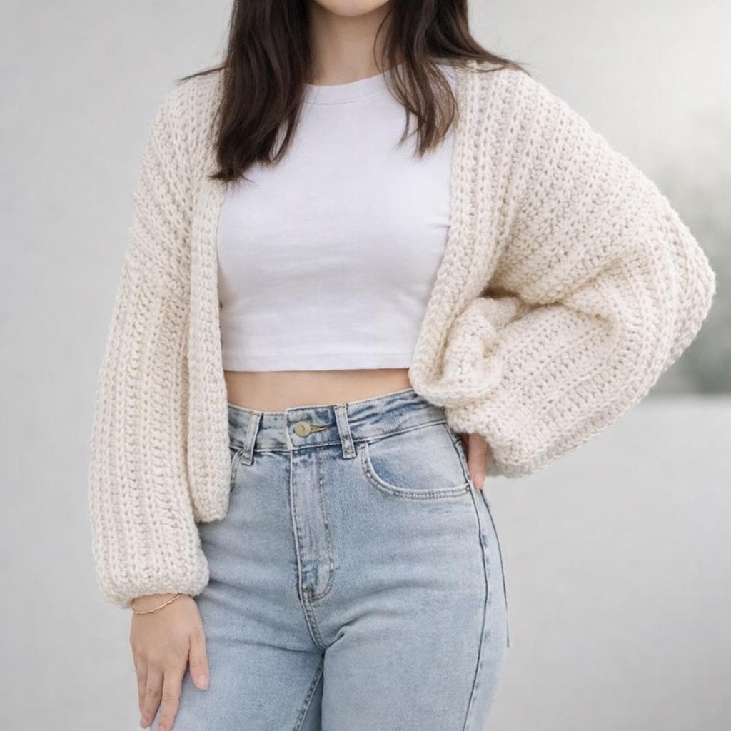 Crochet Cardigan Chunky Oversized Cardigan