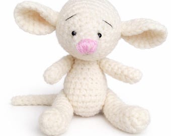 Virkat amigurumimönster för mus i PDF-format, virkmönster för söta musar, amigurumi-leksaker för nybörjare, virkhandledning för små djur