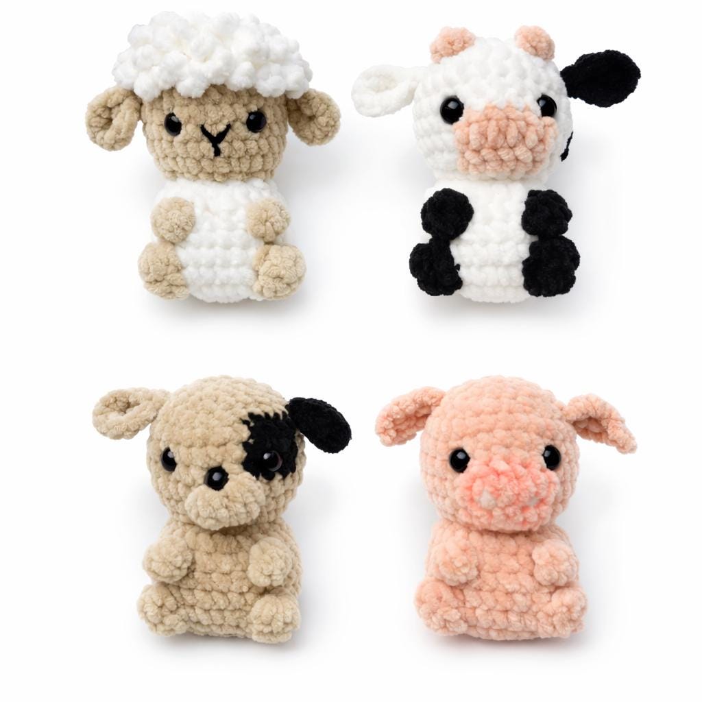 40 Animal Crochet Patterns for Cute Gifts, Nursery Decor, and Cozy Makes 8 Crochet Animal Pattern Bundle