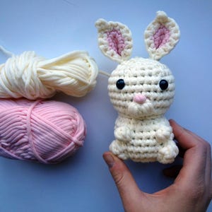Amigurumi Bunny Crochet Pattern – Easy Beginner PDF Tutorial, Cute Easter Bunny Plush Pattern