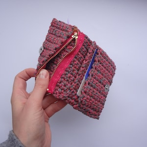 Crchet Wallet With Pockets Pattern, Crochet Wallet Pattern Instant Download, Crochet Purse, Crochet Cart Holder