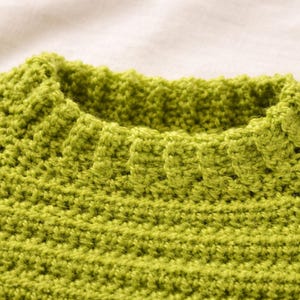 Crochet Baby Sweater Pattern PDF | Easy Beginner Pullover 0–6 Months | Raglan Crochet Baby Top | Instant Download image 4