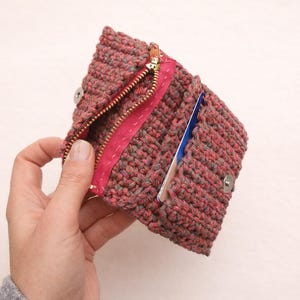 Crochet Wallet Pattern PDF, Zipper Card Holder Pattern, Crochet Card Wallet, Small Wallet Crochet Pattern, Beginner Crochet PDF