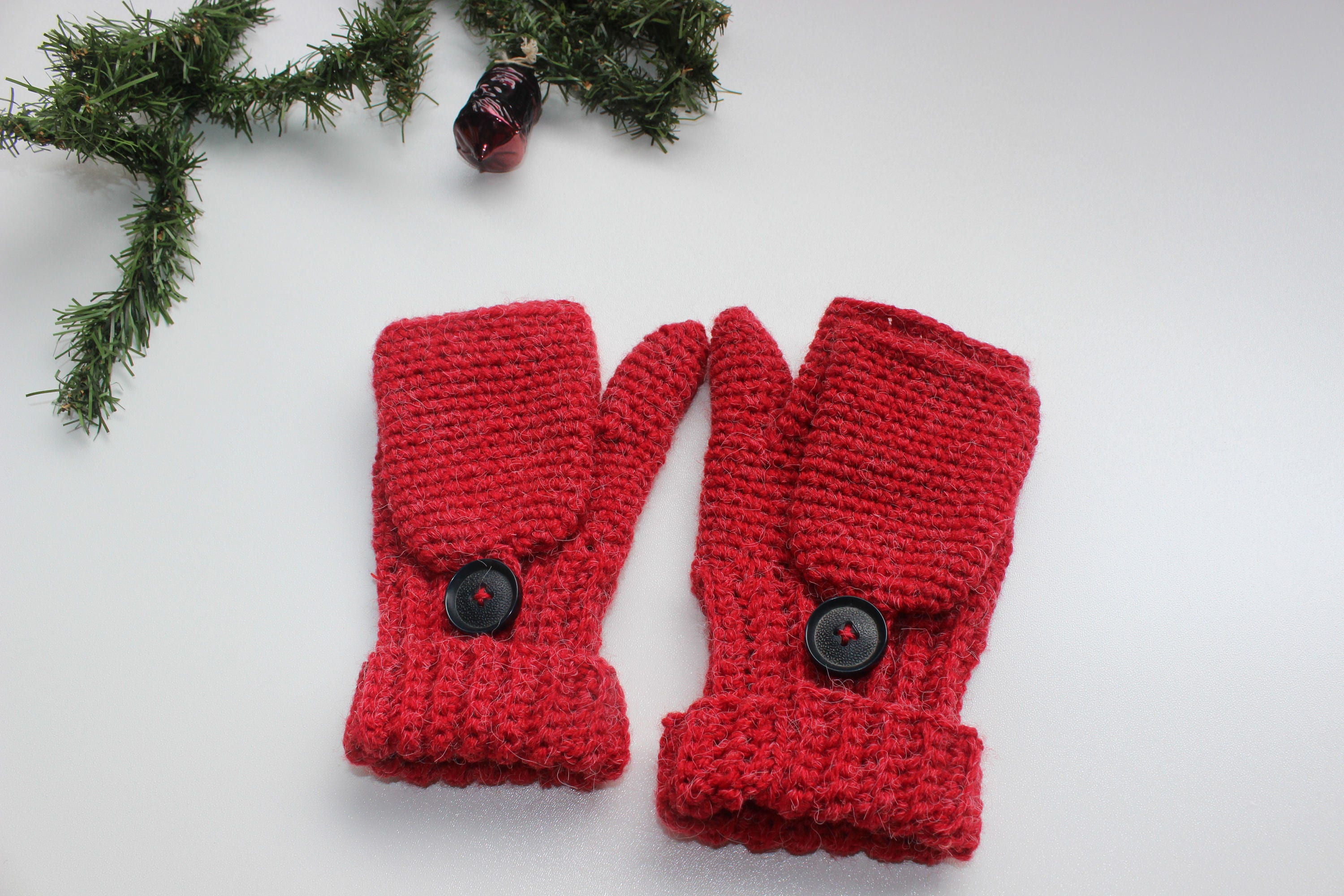 Easy Fingerless Mittens With Flaps. Adult and Child Sizes. PDF Etsy