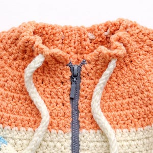 Baby Strickjacke Häkelanleitung, Baby Jacke PDF gehäkelt, Anfänger gehäkelte Baby Strickjacke, 0-5T Größen, Instant Download Bild 3