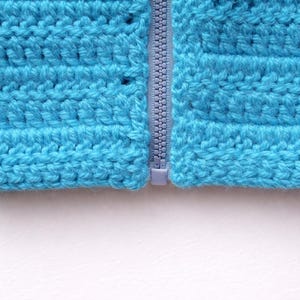Baby Strickjacke Häkelanleitung, Baby Jacke PDF gehäkelt, Anfänger gehäkelte Baby Strickjacke, 0-5T Größen, Instant Download Bild 4