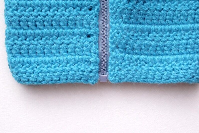 Baby Strickjacke Häkelanleitung, Baby Jacke PDF gehäkelt, Anfänger gehäkelte Baby Strickjacke, 0-5T Größen, Instant Download Bild 4