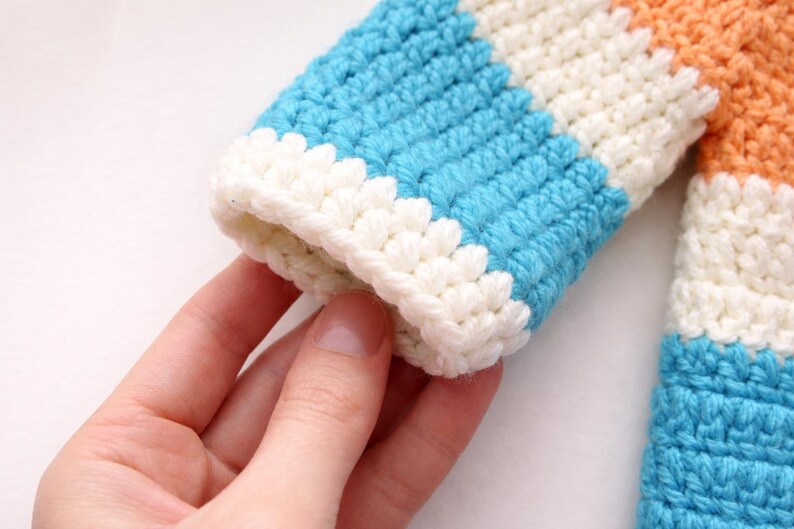 Baby Strickjacke Häkelanleitung, Baby Jacke PDF gehäkelt, Anfänger gehäkelte Baby Strickjacke, 0-5T Größen, Instant Download Bild 7