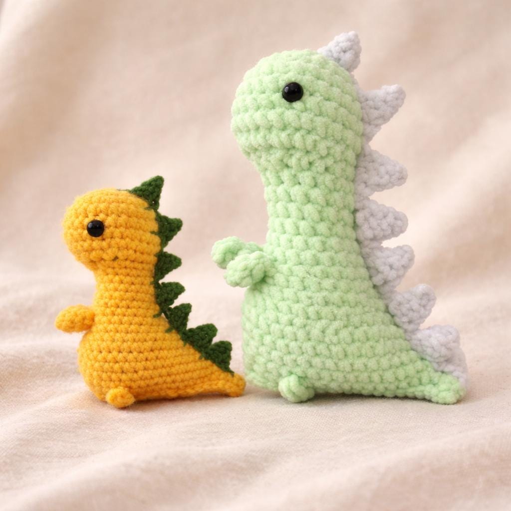 37 Dinosaur Crochet Patterns for Roaring Cute Amigurumi Projects 4 Crochet Dinosaur Pattern Amigurumi Dino Plush Yarn Toy