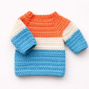 Baby Strickjacke Häkelanleitung, Baby Jacke PDF gehäkelt, Anfänger gehäkelte Baby Strickjacke, 0-5T Größen, Instant Download Bild 6