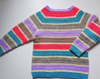 Crochet Pattern, easy Crochet Sweater pattern, Crochet raglan sweater, Crochet pullover pattern, crochet adult jumper