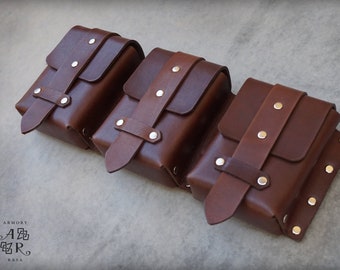 Bagtrio - Leather Belt Pouch Set