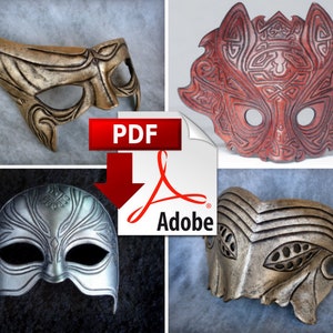 PDF PATTERN: Dragon Age Mask Pack