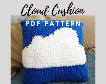 Crochet pattern, Cloud - soft as a cloud - cushion , PDF pattern