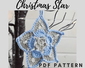 Christmas Crochet Pattern - Christmas Star
