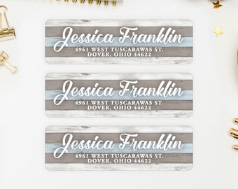 Address Labels / Beach Personalized Return Address Labels / Custom Address Labels / Address Sticker / Address Label Sticker / The Jessica