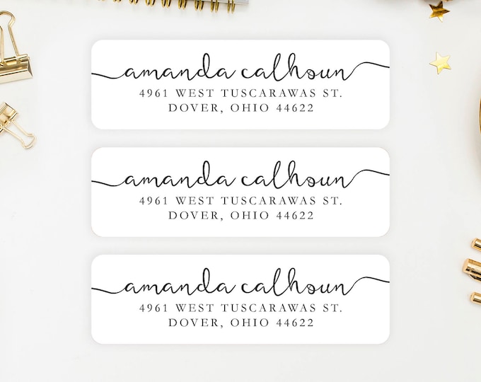 Address Labels / Personalized Return Address Labels / Custom Address ...