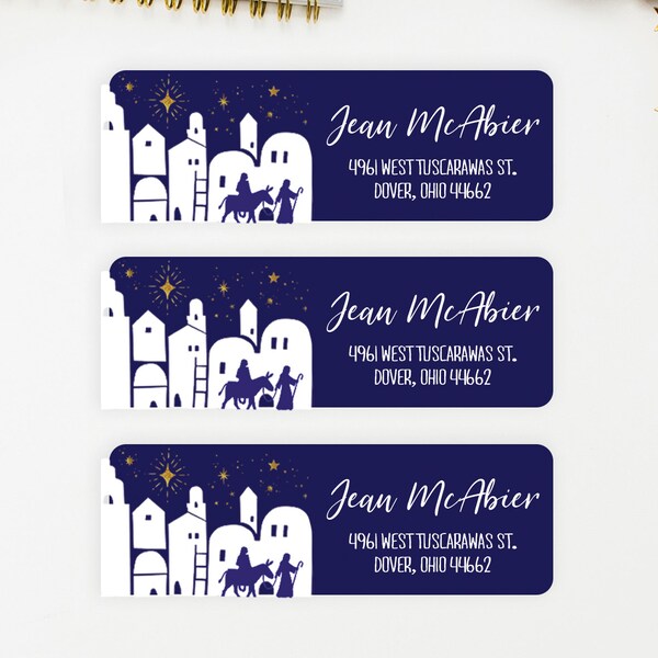 Christian Christmas Return Address Labels Etsy christian-christmas-return-address-labels-etsy