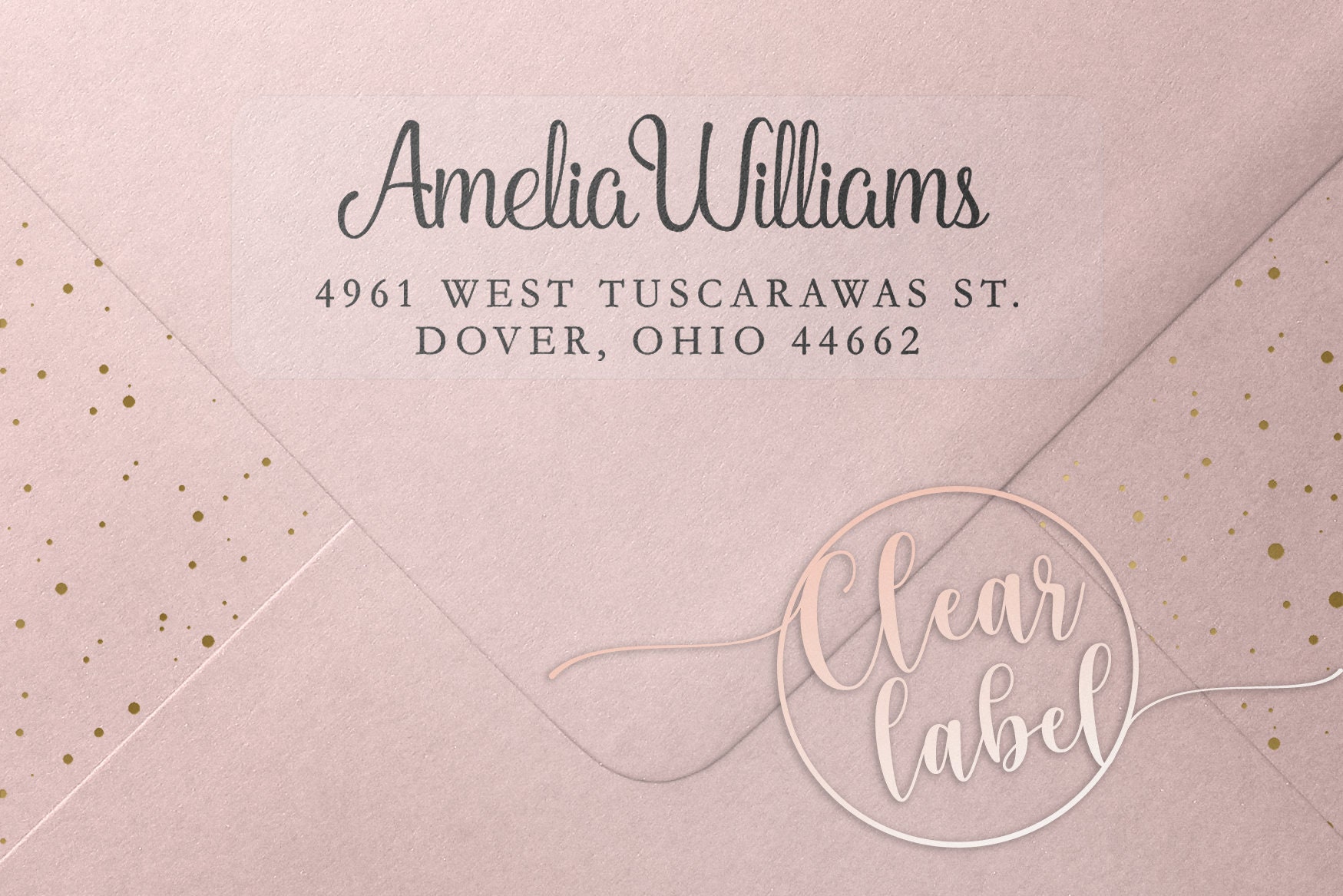 Address Labels / Clear Personalized Return Address Labels / Etsy